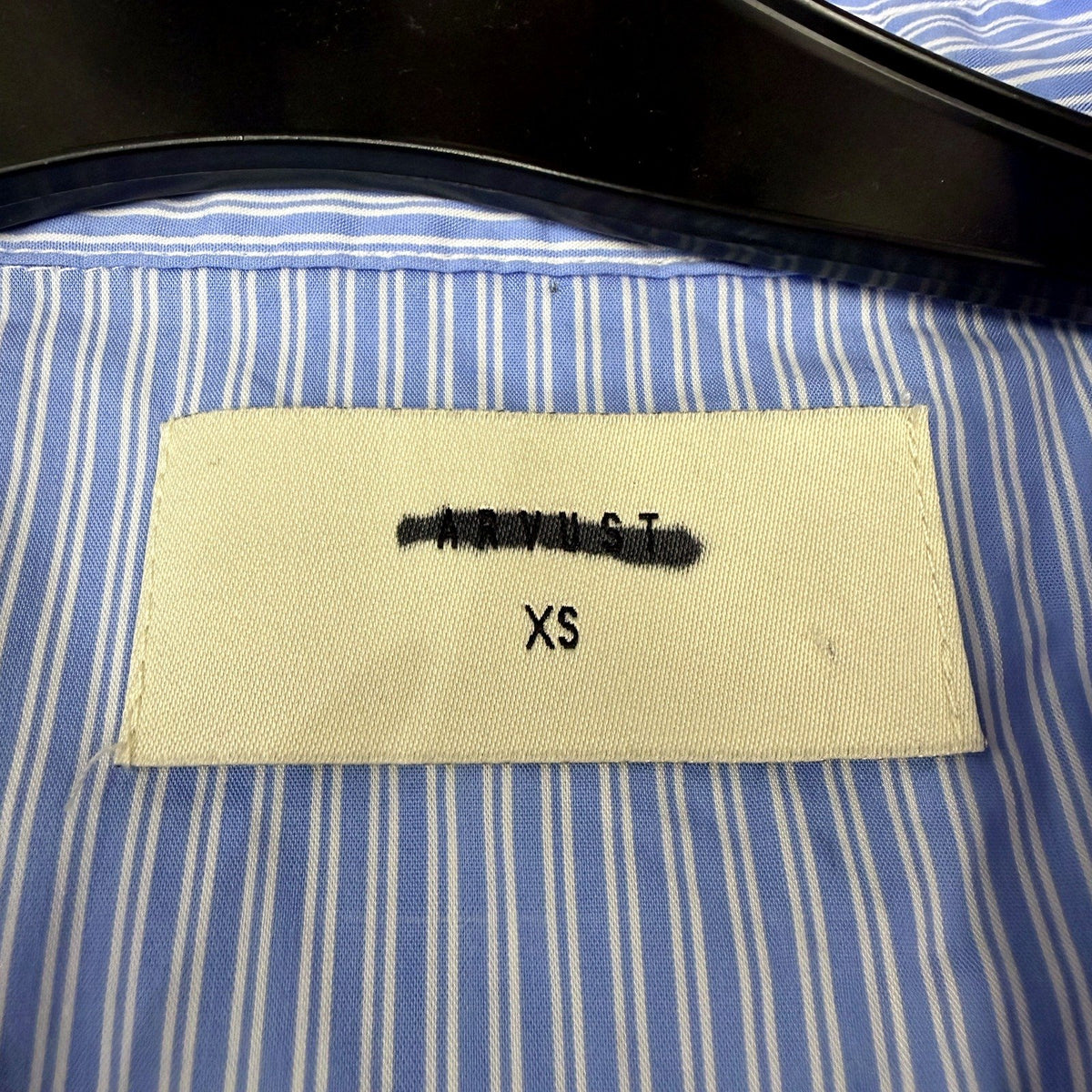 Arvust Studios Mens Limited Edition Button-Down Shirt Blue and White XS NEW