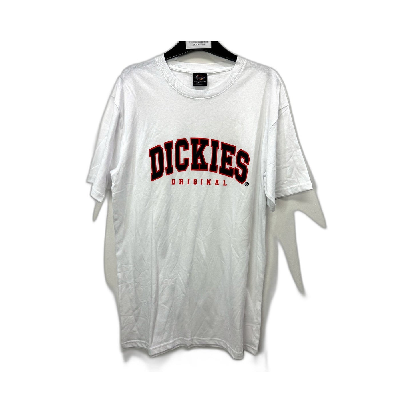 Dickies Mens Original White Cotton Casual Comfortable T-Shirt, Size M NEW