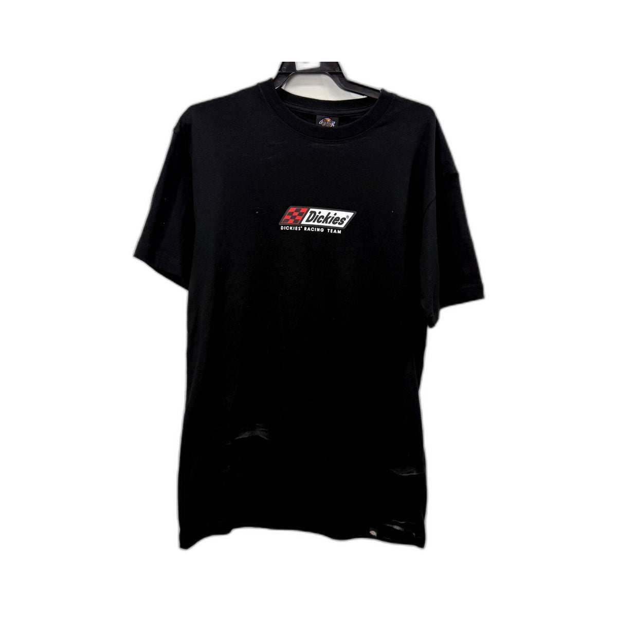 Dickies Mens Vintage Distressed 100% Cotton Black T-Shirt, Small Size