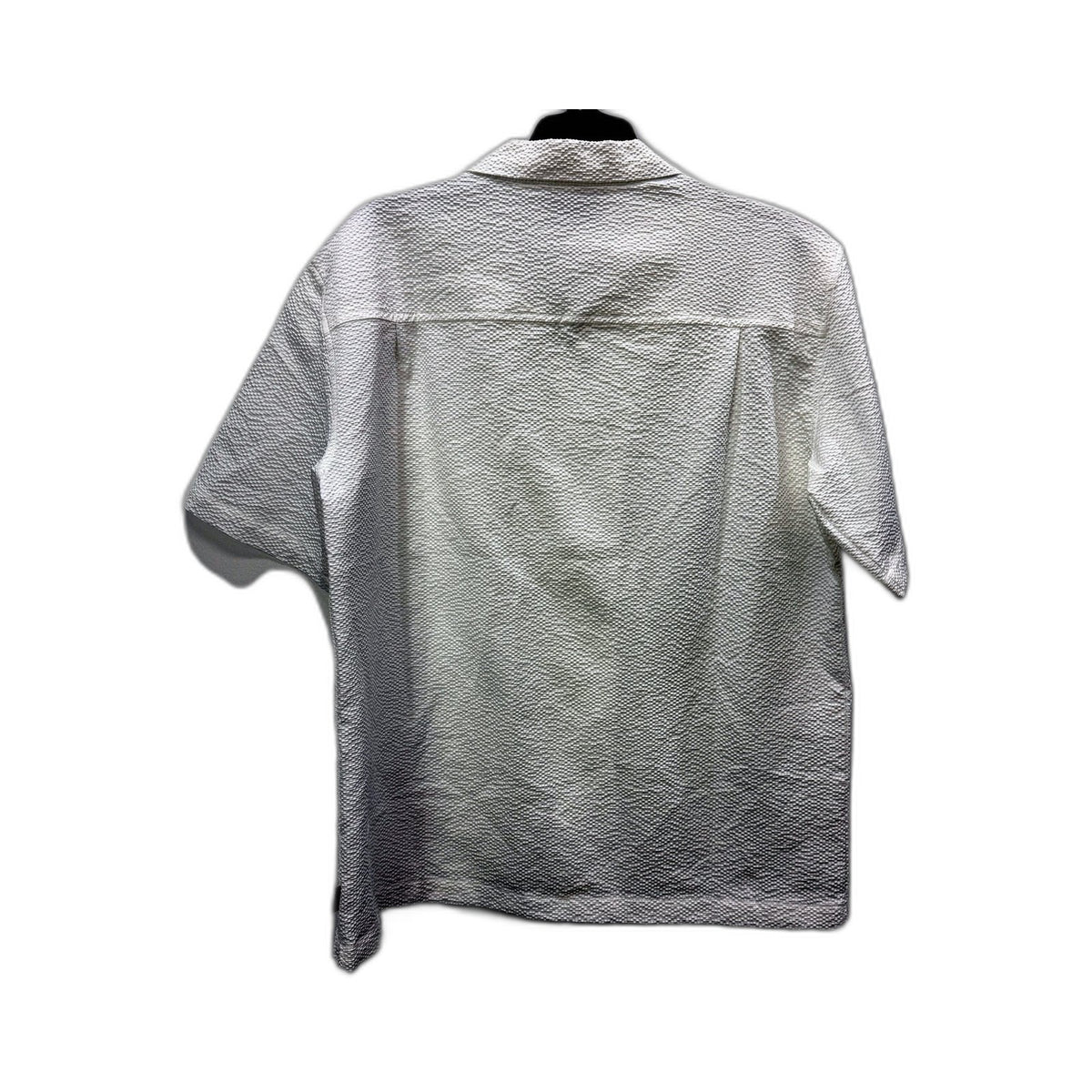 Arvust Womens Button Down Shirt Casual Textured Pullover White Size M NEW