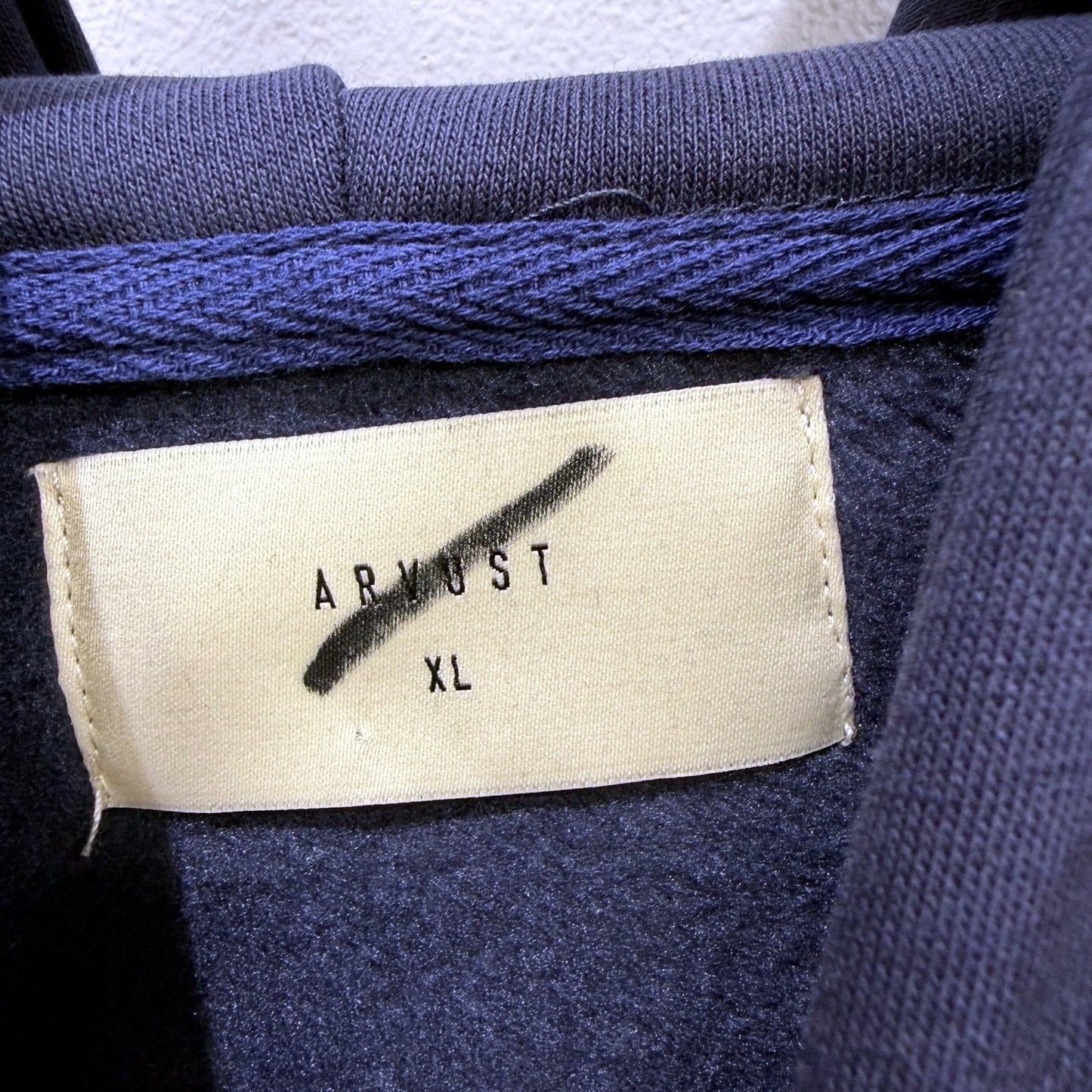 Arvust Studios Mens Navy Blue Pullover Hoodie in XL Size