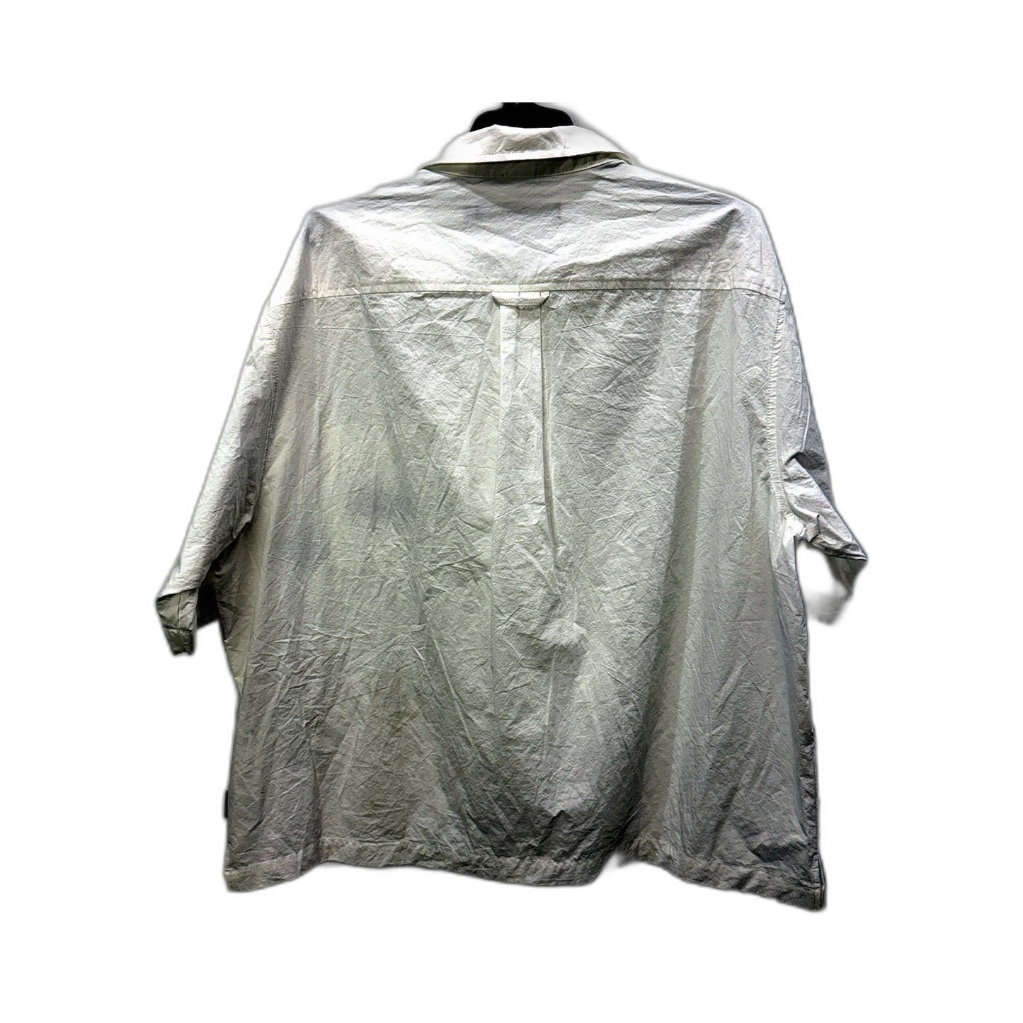 Insight Mens Button-Down Shirt with Graphic Back in White, Cotton, Size M NEW