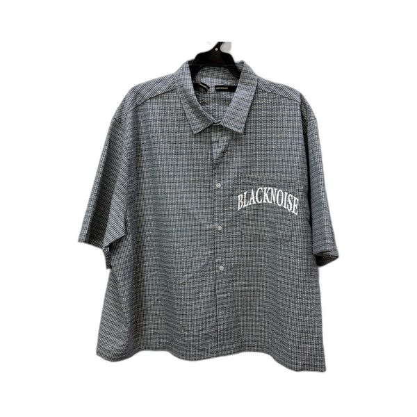 Blacknoise Mens Button-Down Shirt Plaid Checkered Black and White Size XL NEW
