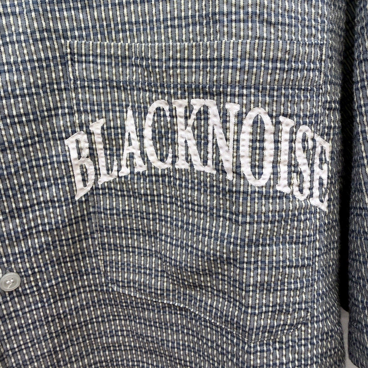 Blacknoise Mens Button-Down Shirt Plaid Checkered Black and White Size XL NEW