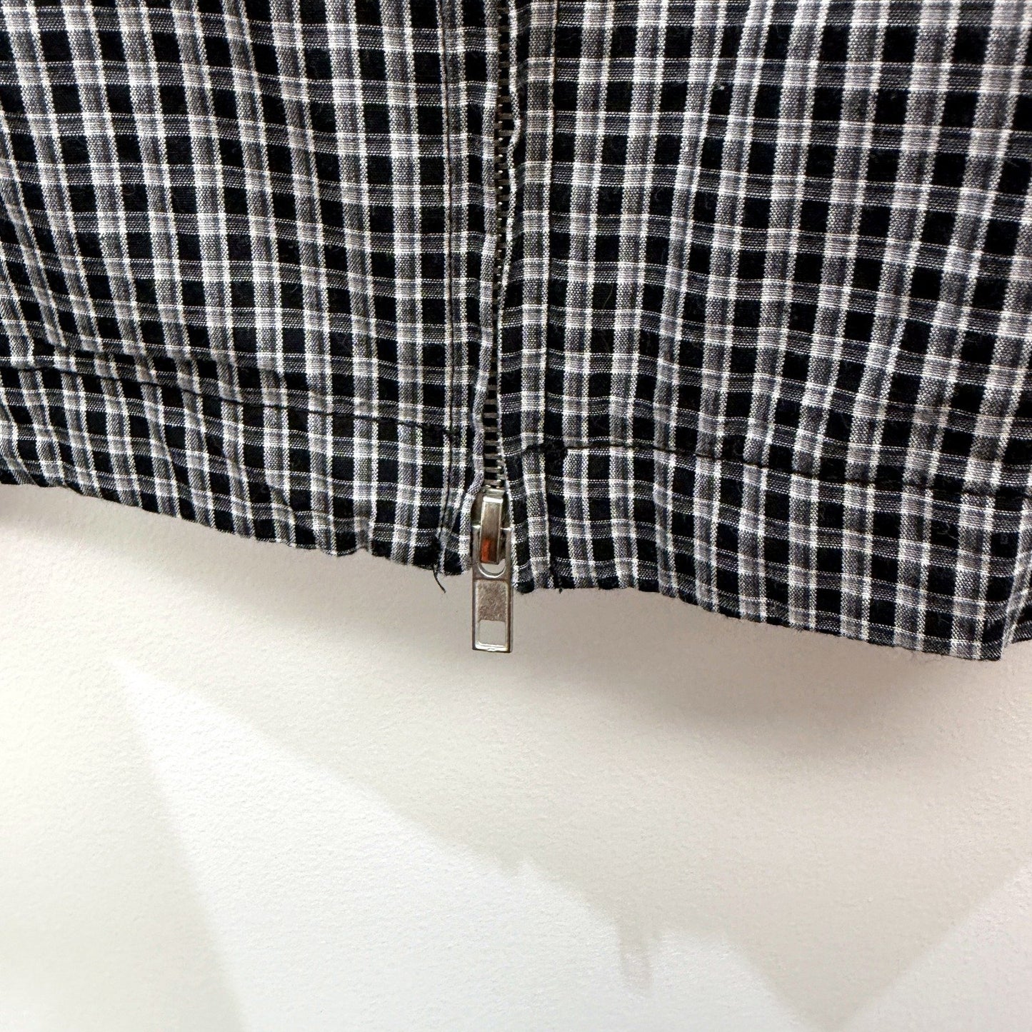 Spencer Project Mens Duel Zipped Cotton Shirt in Black and White, Size 5 NEW