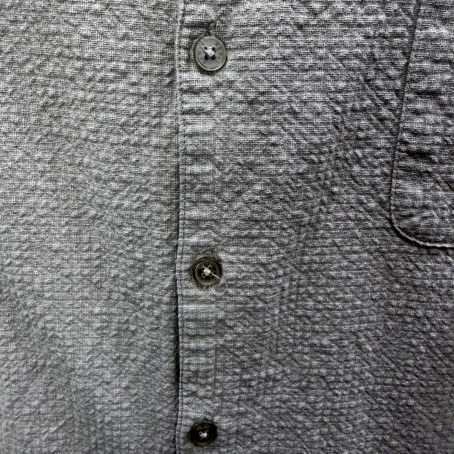 Kenji Mens Button-Down Casual Cotton Collared Shirt in Beige, Size XL