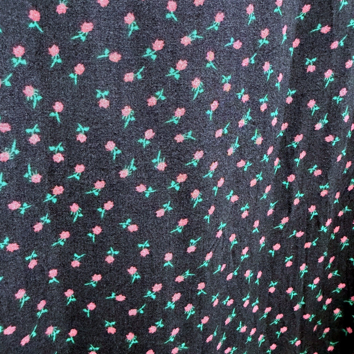 Stussy Floral Print Dress Short Sleeve Button Down Multi Color Size L