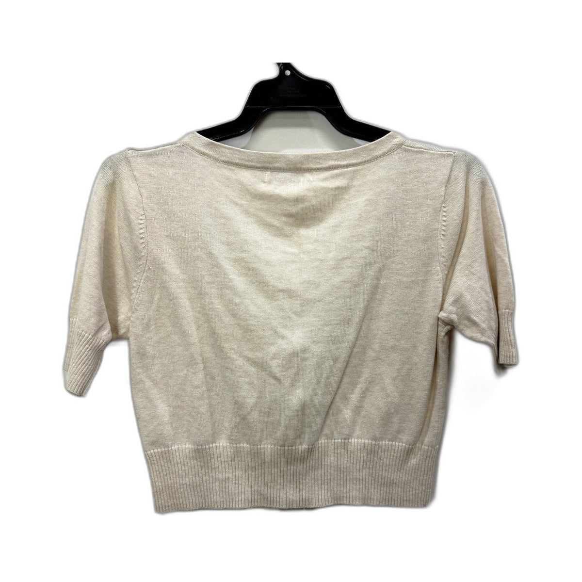 Decjuba Womens Beige Cardigan Sweater Comfortable Cotton Knit Cozy Warm Size S