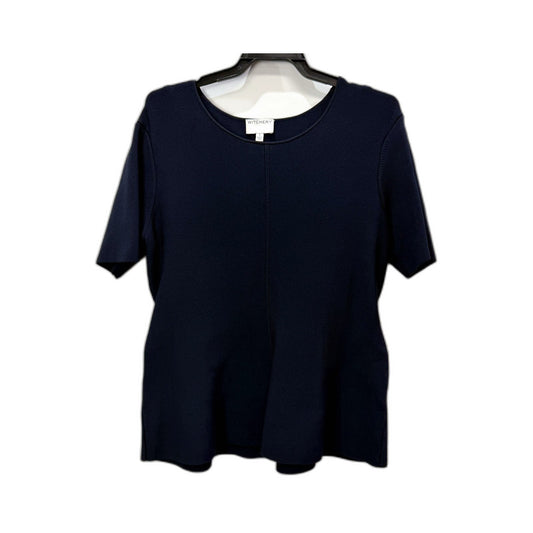 Witchery Womens Navy Pullover Sweatshirt Casual Knit Top Soft Comfortable Size S
