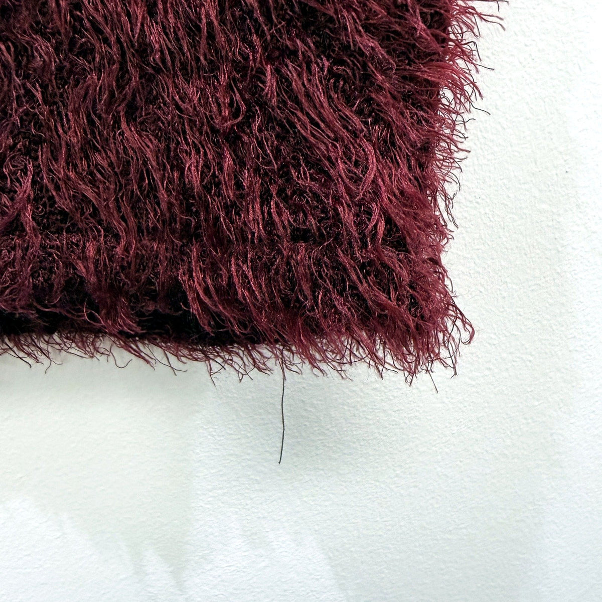 Zara Womens Fluffy Soft Cropped Burgundy Shirt in Size M