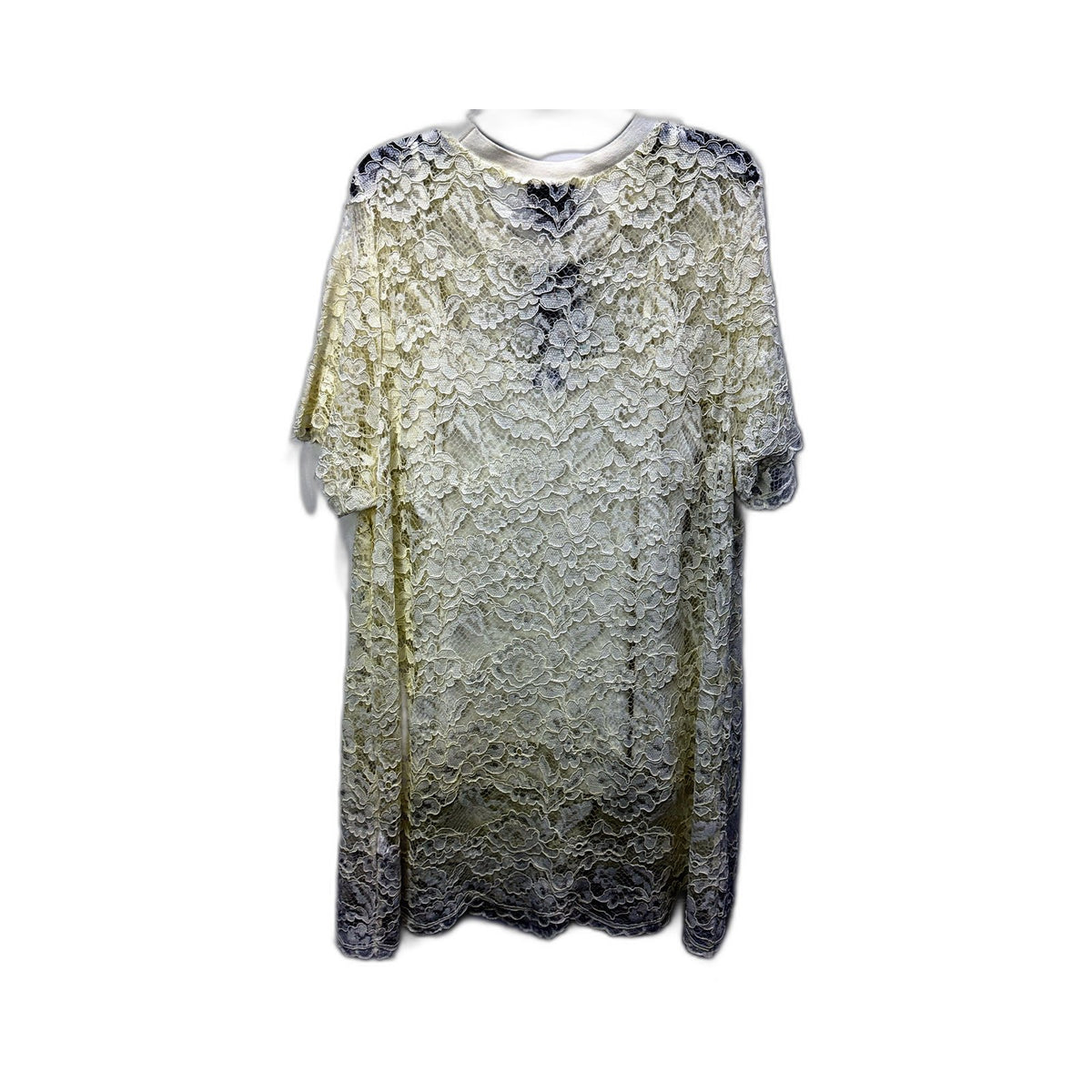 City Chic Womens Lace Tee and Singlet Lightweight Feminine Cream Size XS NEW