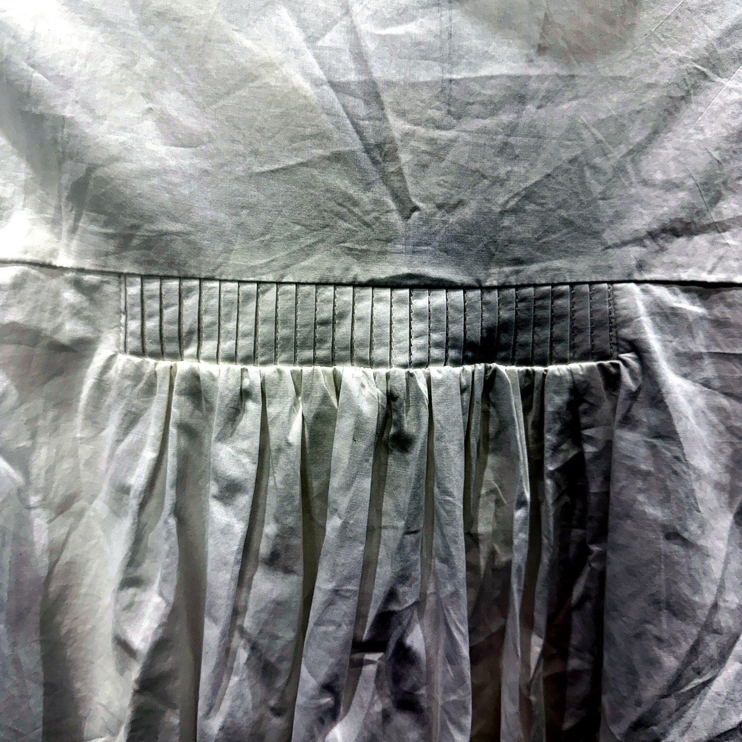 Madison Womens Felicity Crinkled Cotton Button-Up Shirt in White, XS NEW