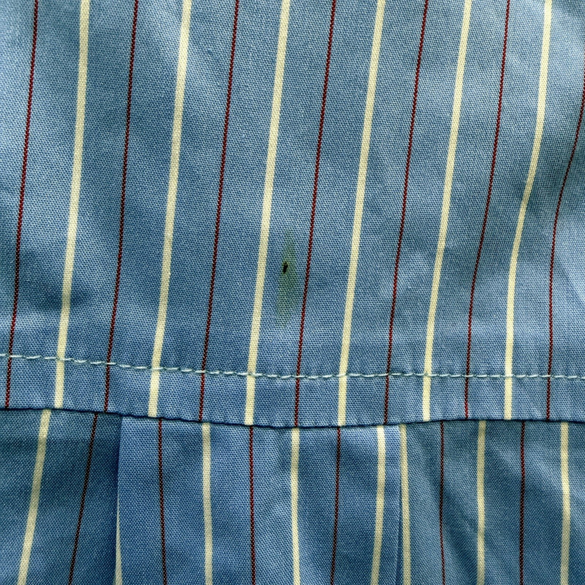 Subtitled Womens Button-Down Striped Shirt Lace Trim Casual Unisex Size S NEW