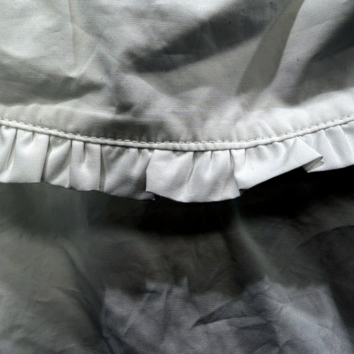 Subtitled Womens Cropped Wide Collar White Cotton Blouse, Size S NEW