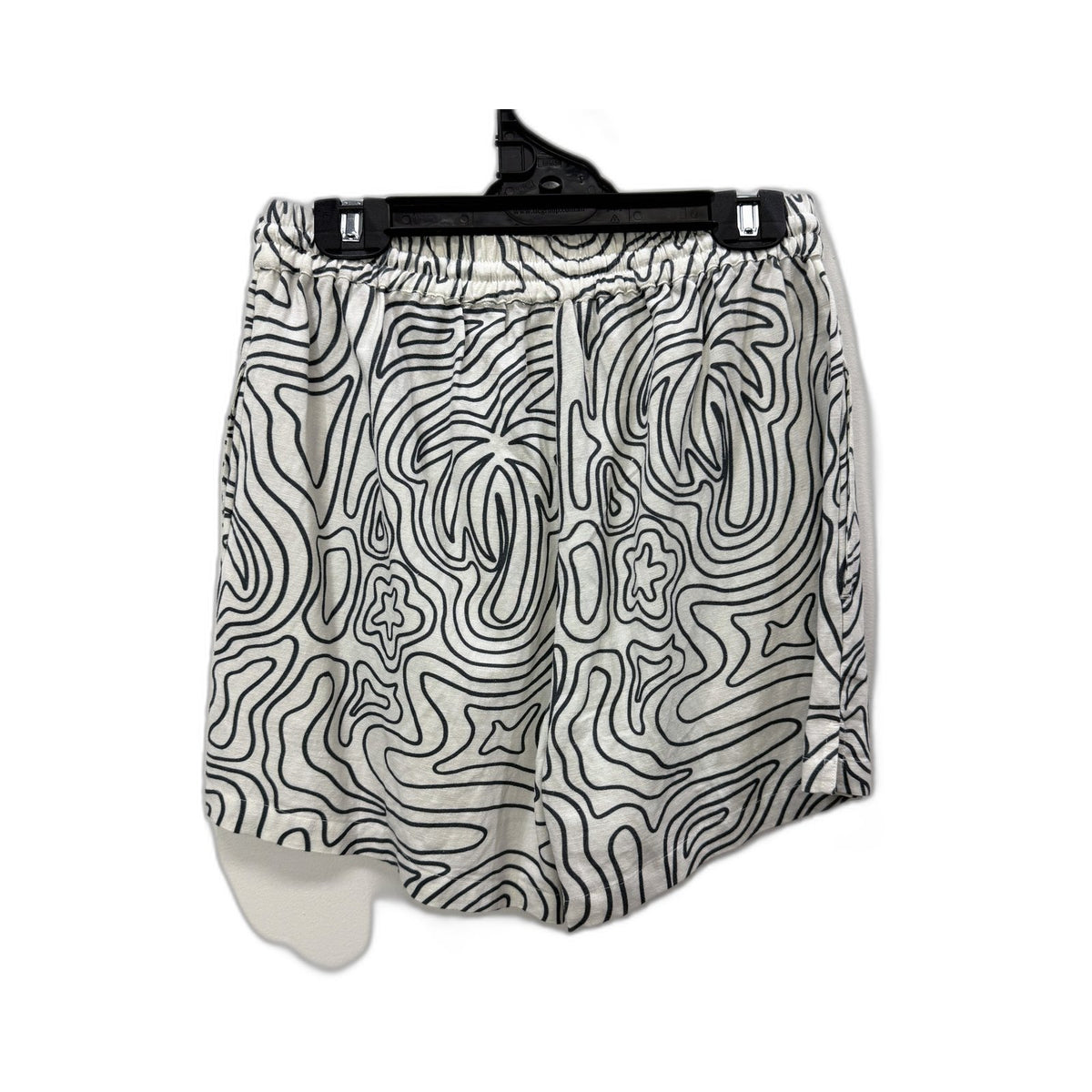 It's Now Cool Womens 2 Piece Leisure Set Black and White Swirl Print Size S NEW
