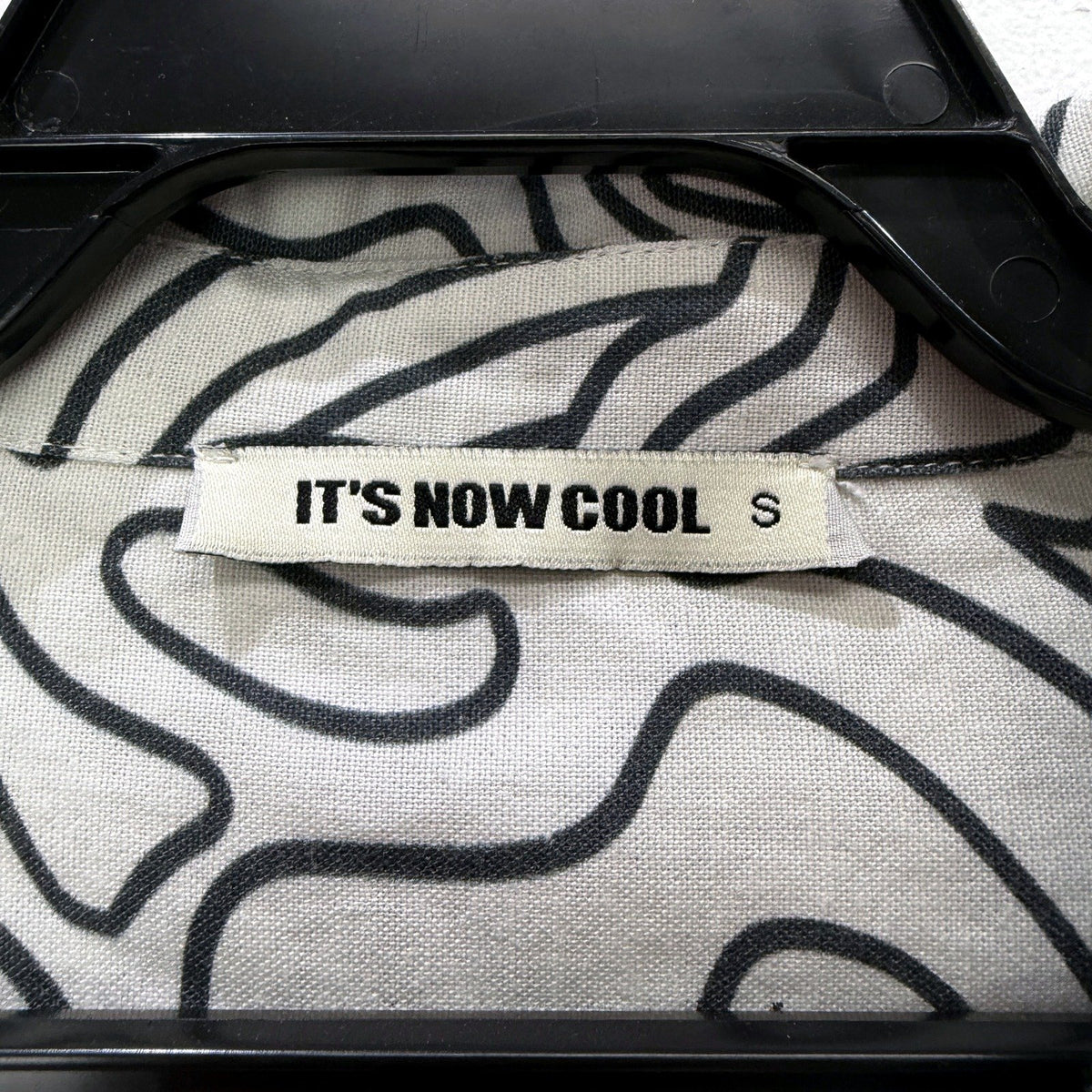 It's Now Cool Womens 2 Piece Leisure Set Black and White Swirl Print Size S NEW