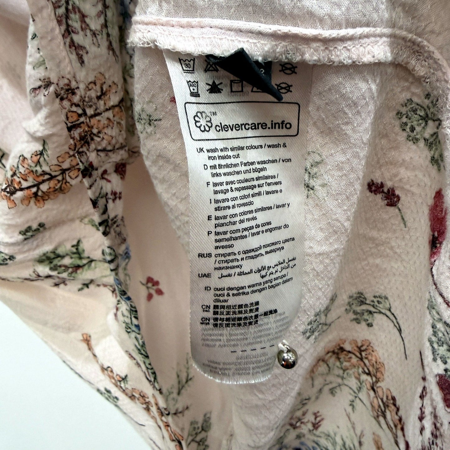 Esprit Womens Floral Print Blouse Casual Lightweight Multi Color Size 12