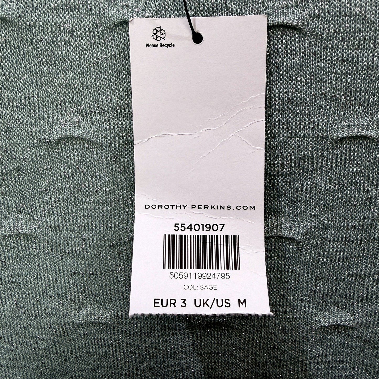 Dorothy Perkins Womens Textured Knit Pullover Sweatshirt Light Blue NEW