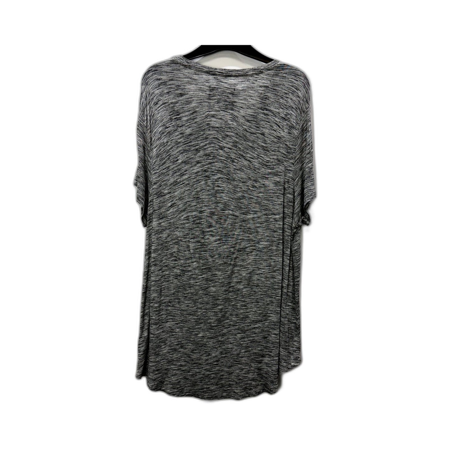 Decjuba Womens Oversized Gray Pullover Sweatshirt in Size Large