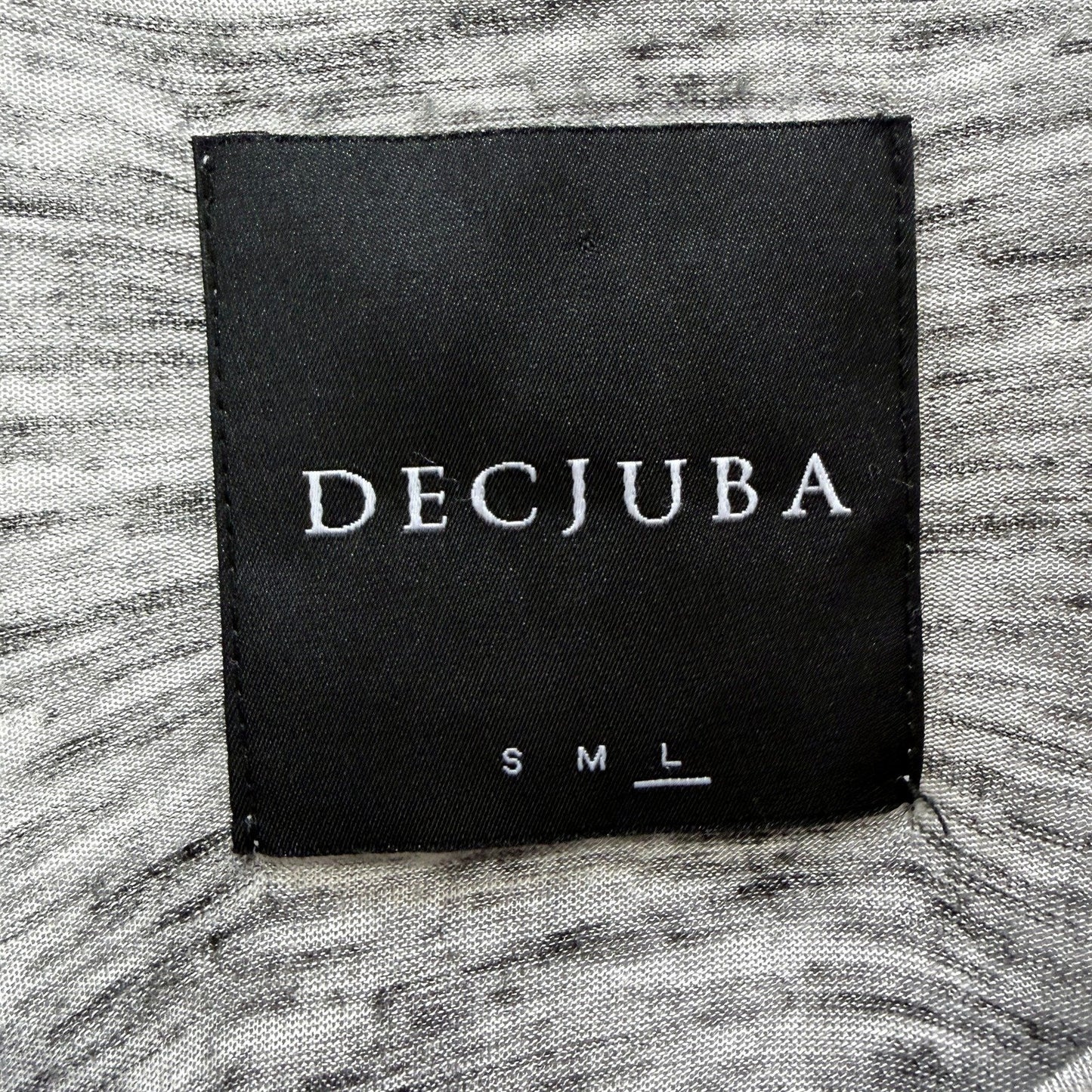 Decjuba Womens Oversized Gray Pullover Sweatshirt in Size Large