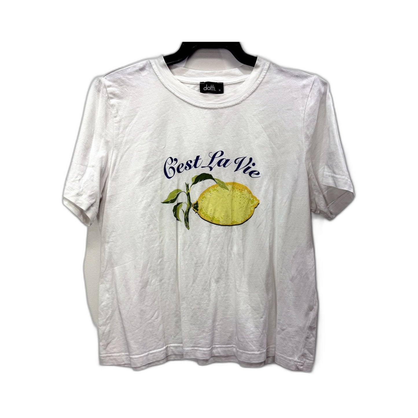 Dotti Womens Graphic T-Shirt with Lemon Print, Casual & Comfortable, Size M