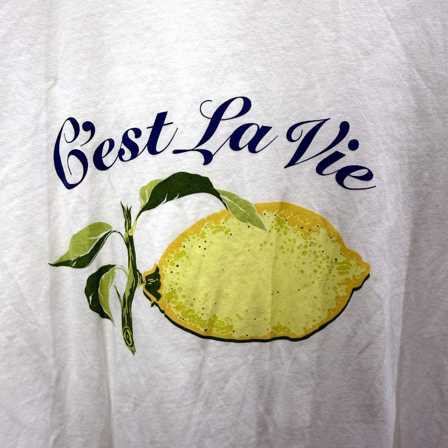 Dotti Womens Graphic T-Shirt with Lemon Print, Casual & Comfortable, Size M