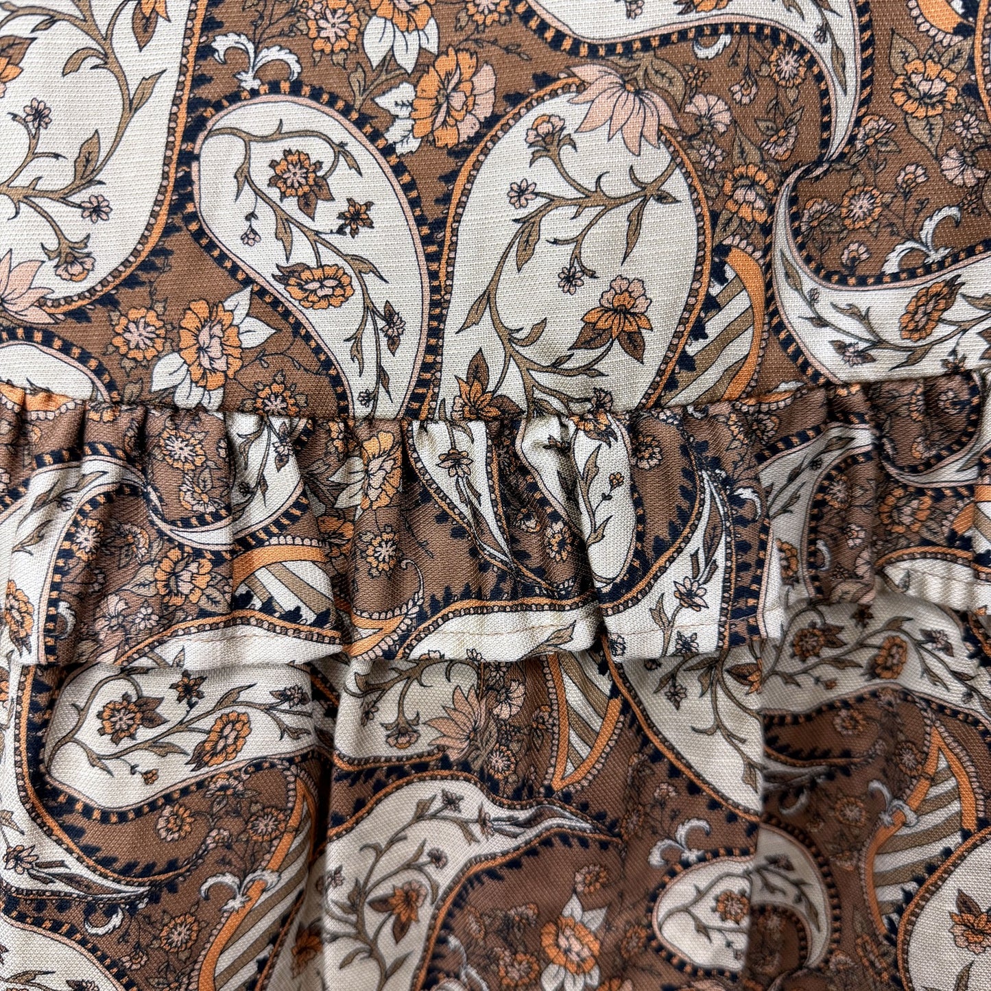 Seed Heritage Womens Floral Paisley Midi Dress Boho Bohemian Style Size 10 NEW
