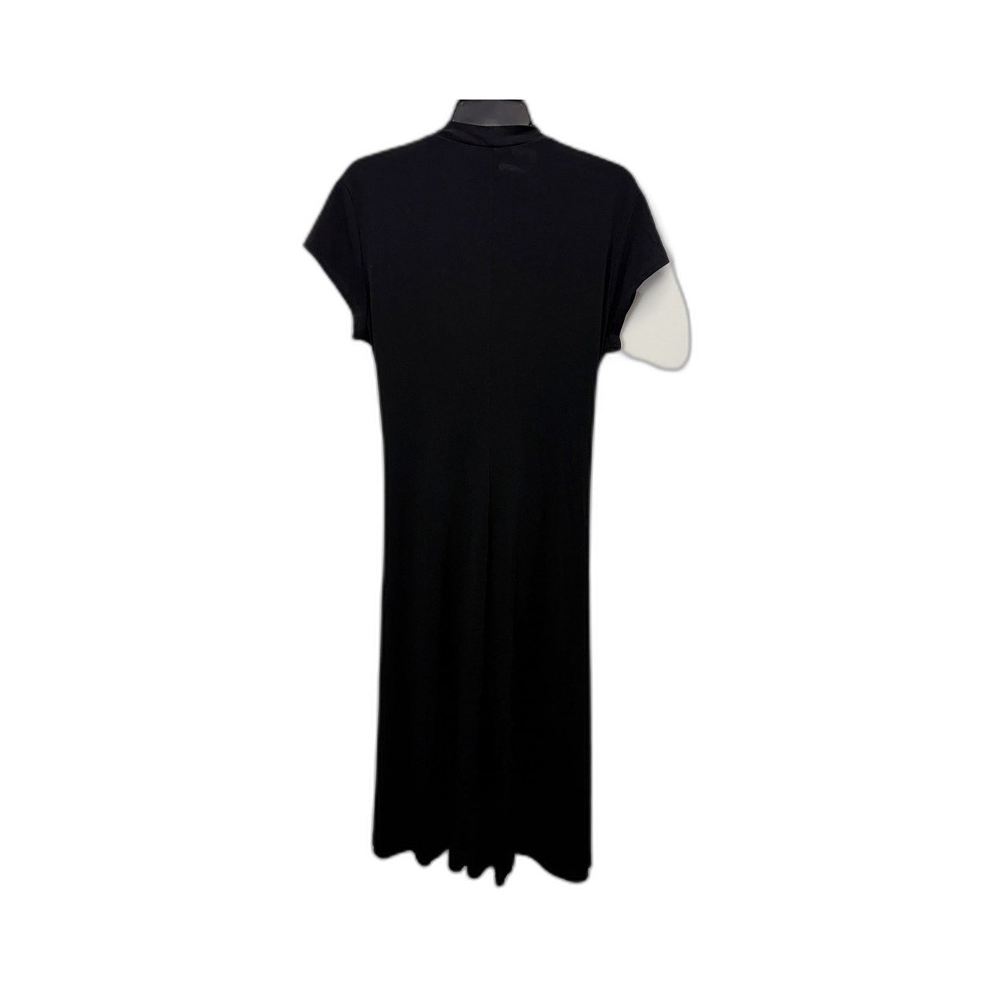 Simone Turpin Womens Ruched Waist Cocktail Party Dress in Black, Size 16