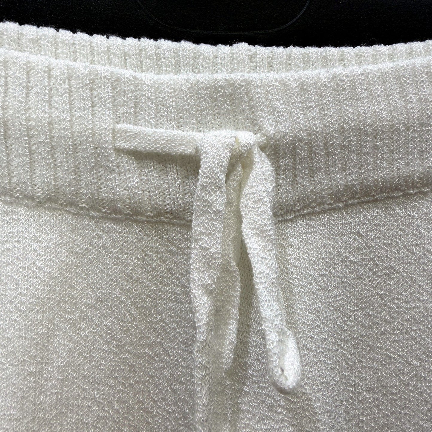 Subtitled Womens Casual Sweatpants Lounge Pants Acrylic Nylon White Size XL
