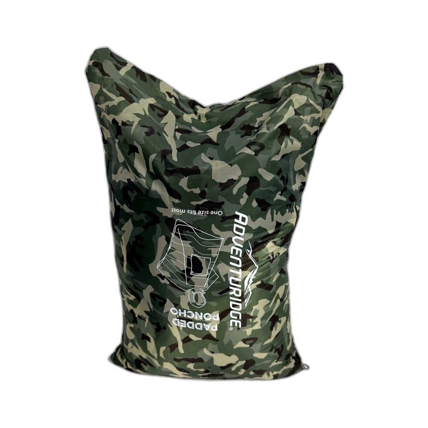 Camping Unisex Padded Reversible Poncho Insulated Outdoor Camouflage One NEW