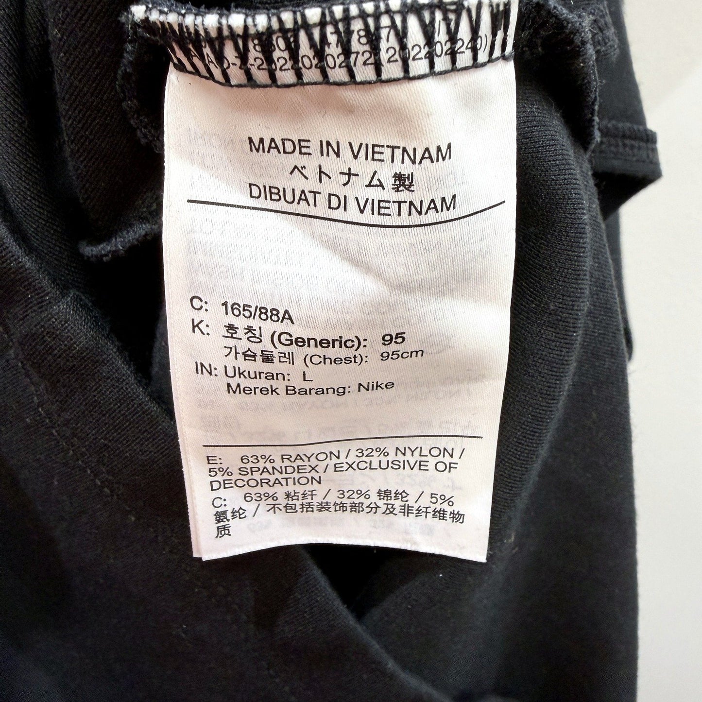 Nike Womens Black Mock Neck Pullover Sweatshirt Maxi T-Shirt Dress Size L