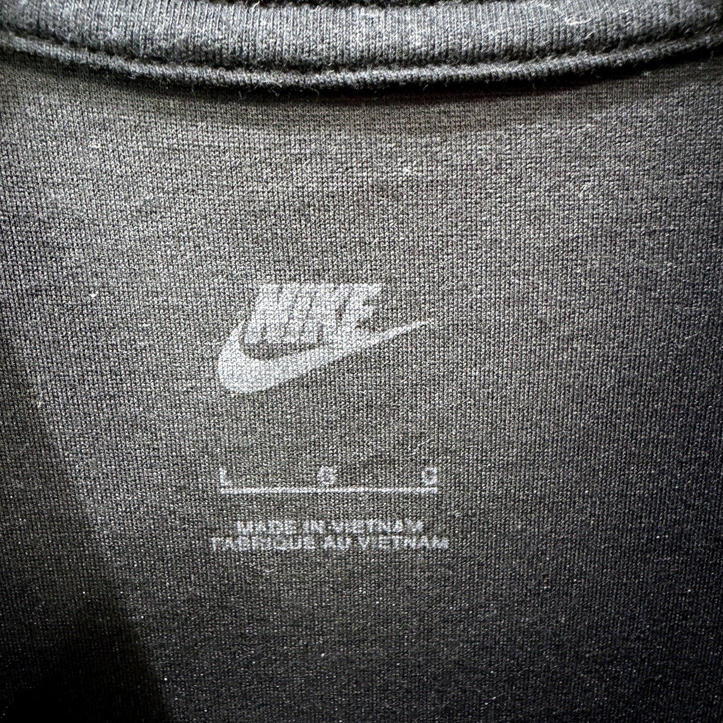 Nike Womens Black Mock Neck Pullover Sweatshirt Maxi T-Shirt Dress Size L