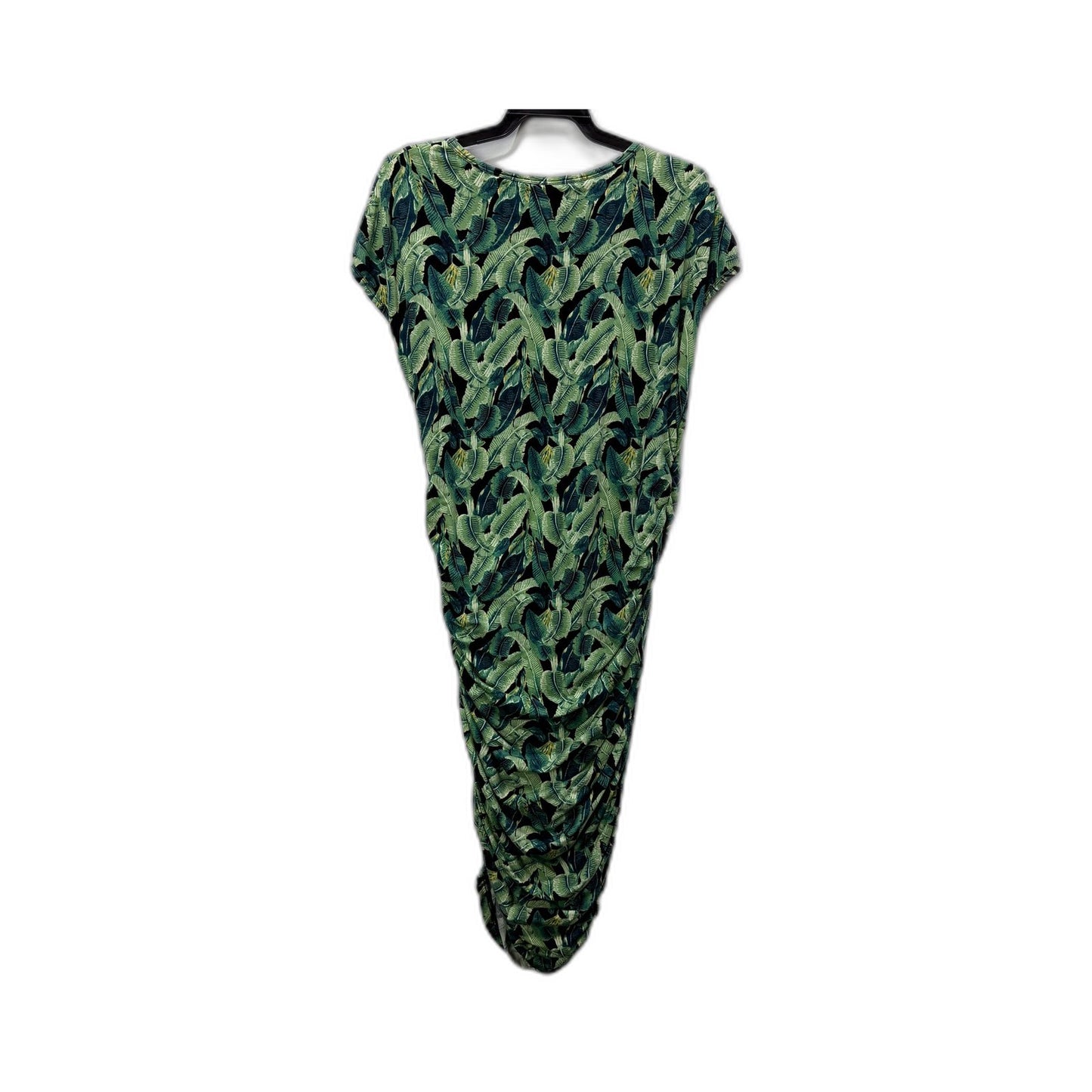 Country Road Womens Tropical Leaf Print Maxi Dress Multi Color Size XL NEW