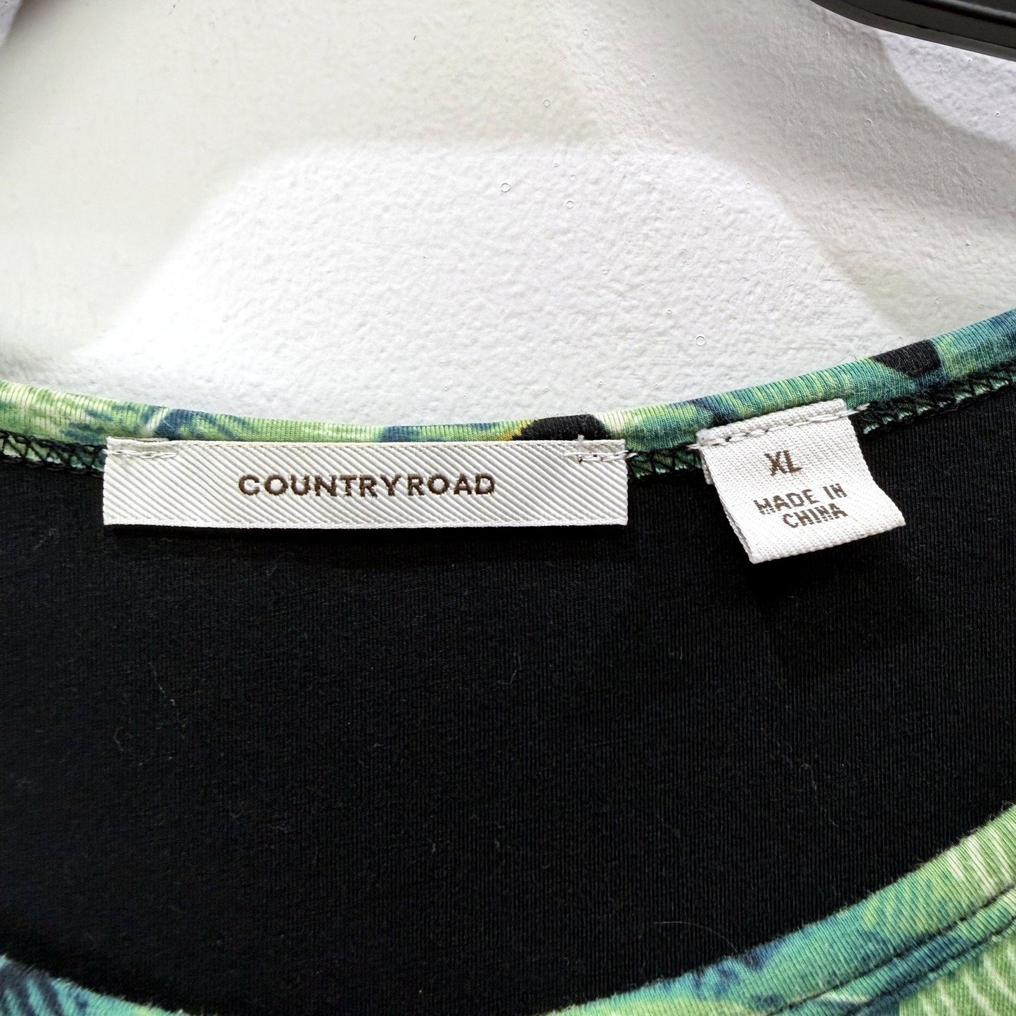 Country Road Womens Tropical Leaf Print Maxi Dress Multi Color Size XL NEW