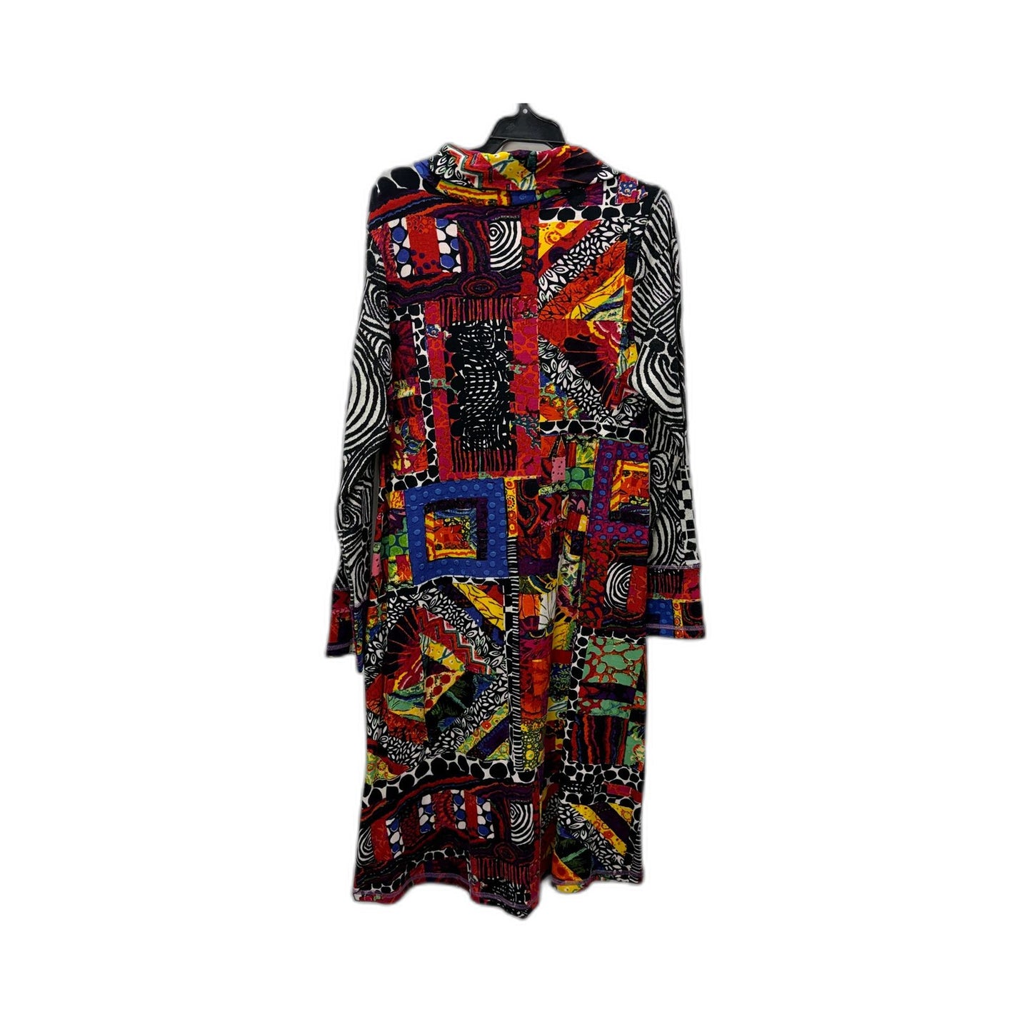 Orientique Womens Patchwork Dress Multicolor Cotton Size 12 Runaway Train NEW