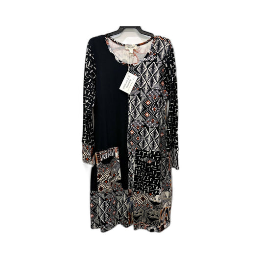 Orientique Womens Patchwork Floral Print Boho Casual Dress Size 12 NEW
