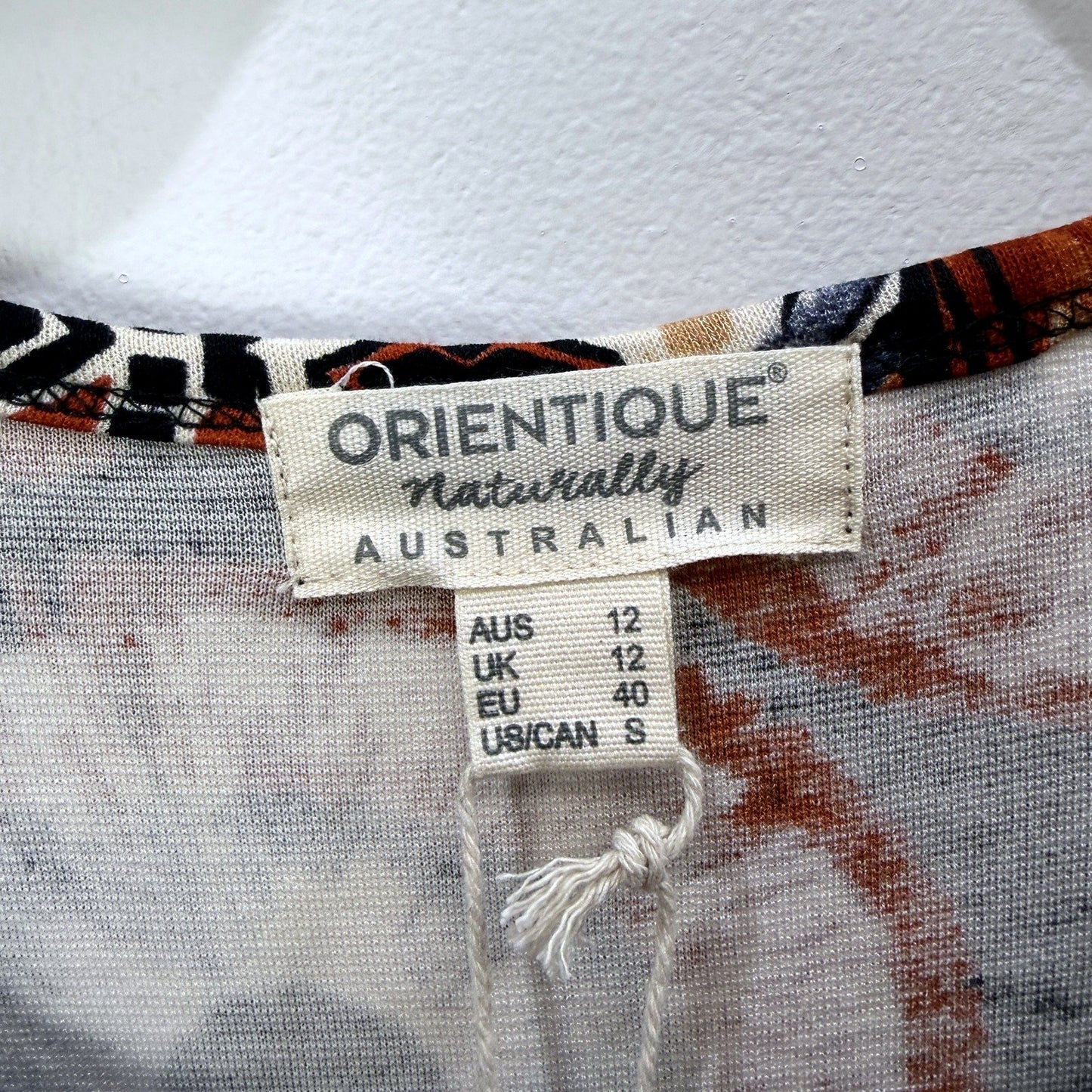 Orientique Womens Patchwork Floral Print Boho Casual Dress Size 12 NEW