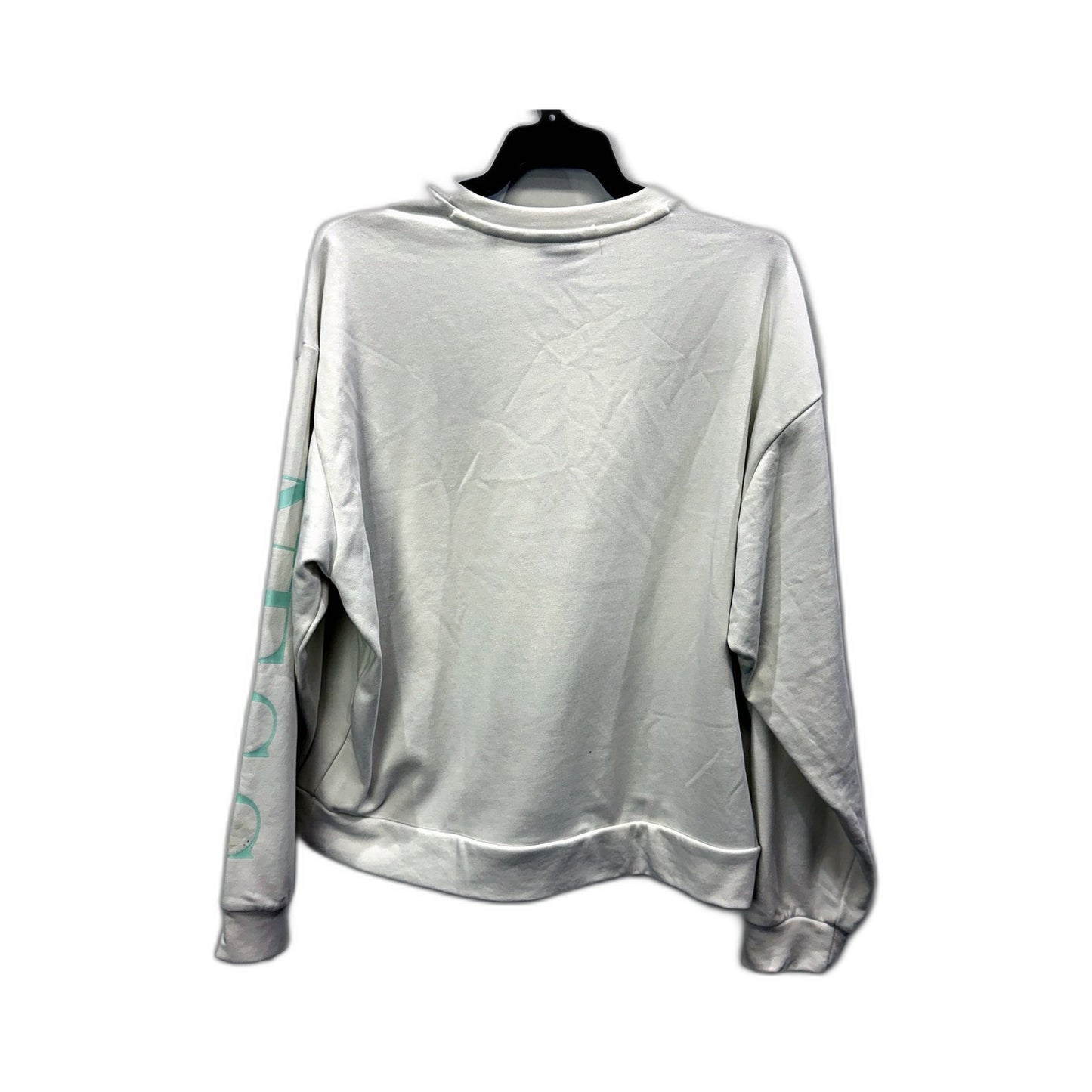 Rareism Womens Pullover Sweatshirt Comfortable Cotton Blend White Size M