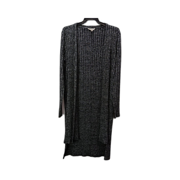 Women's Calvin Klein Grey Ribbed Knit Cardigan, Size M