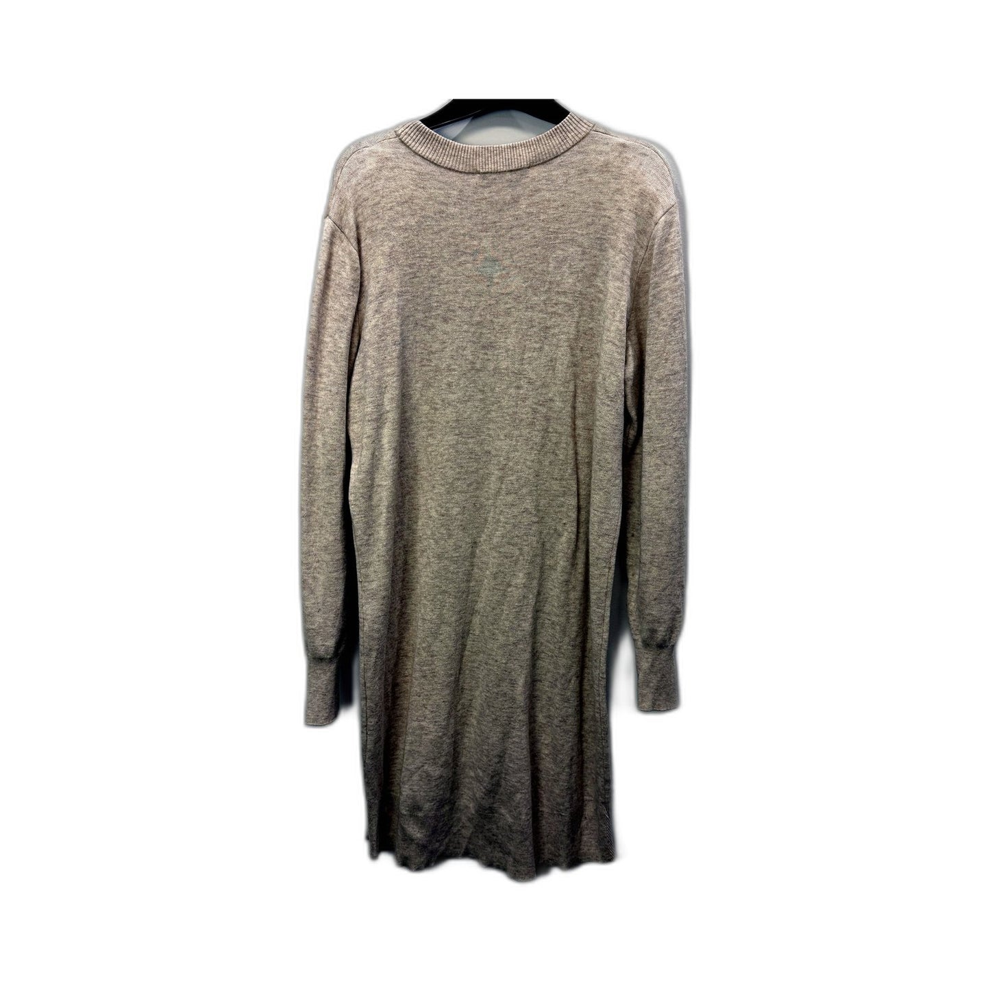 Witchery Womens Ribbed Knit Pullover Sweater Dress in Beige, Size S