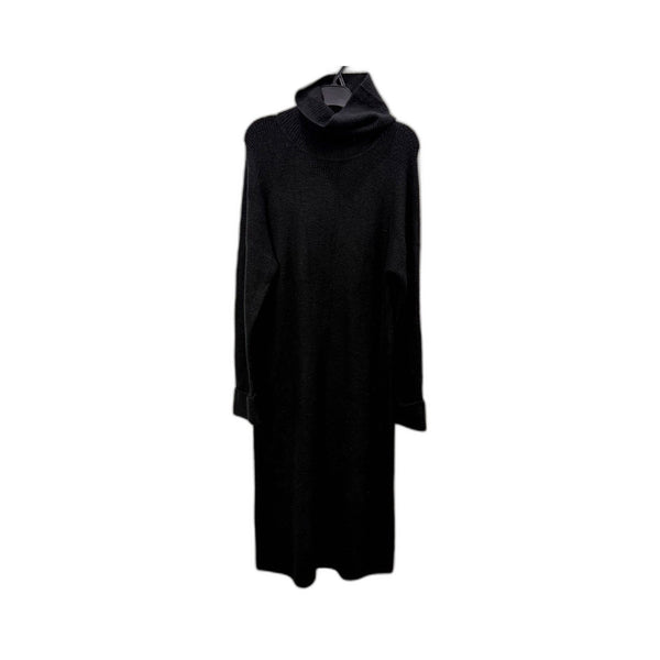 Decjuba Womens Turtleneck Pullover Sweater Dress in Black, Size S