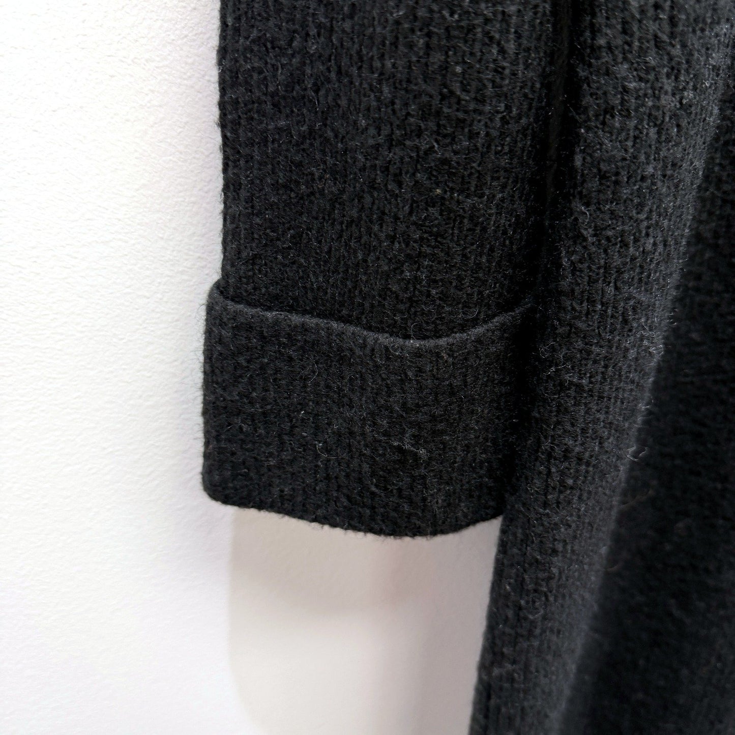 Decjuba Womens Turtleneck Pullover Sweater Dress in Black, Size S