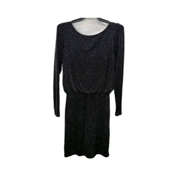 Forever New Womens Sparkly Black Cocktail Dress, Size 8