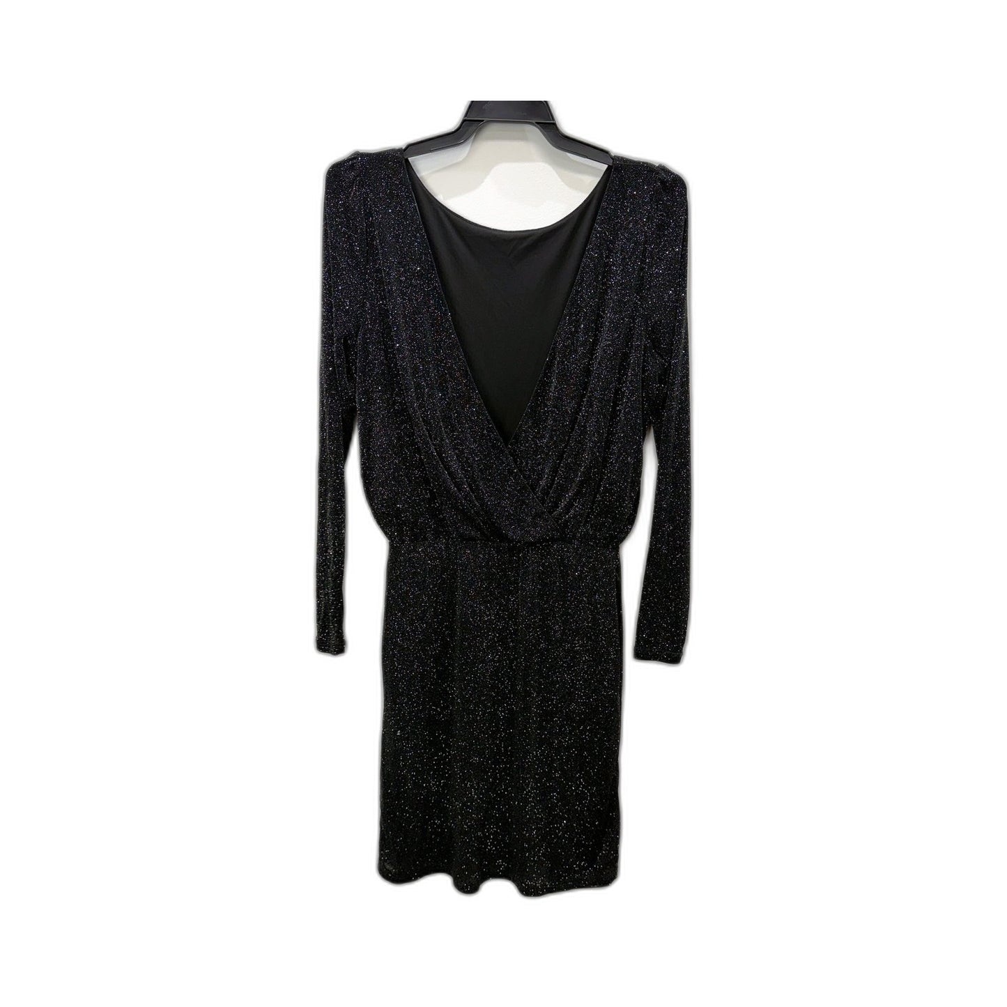 Forever New Womens Sparkly Black Cocktail Dress, Size 8