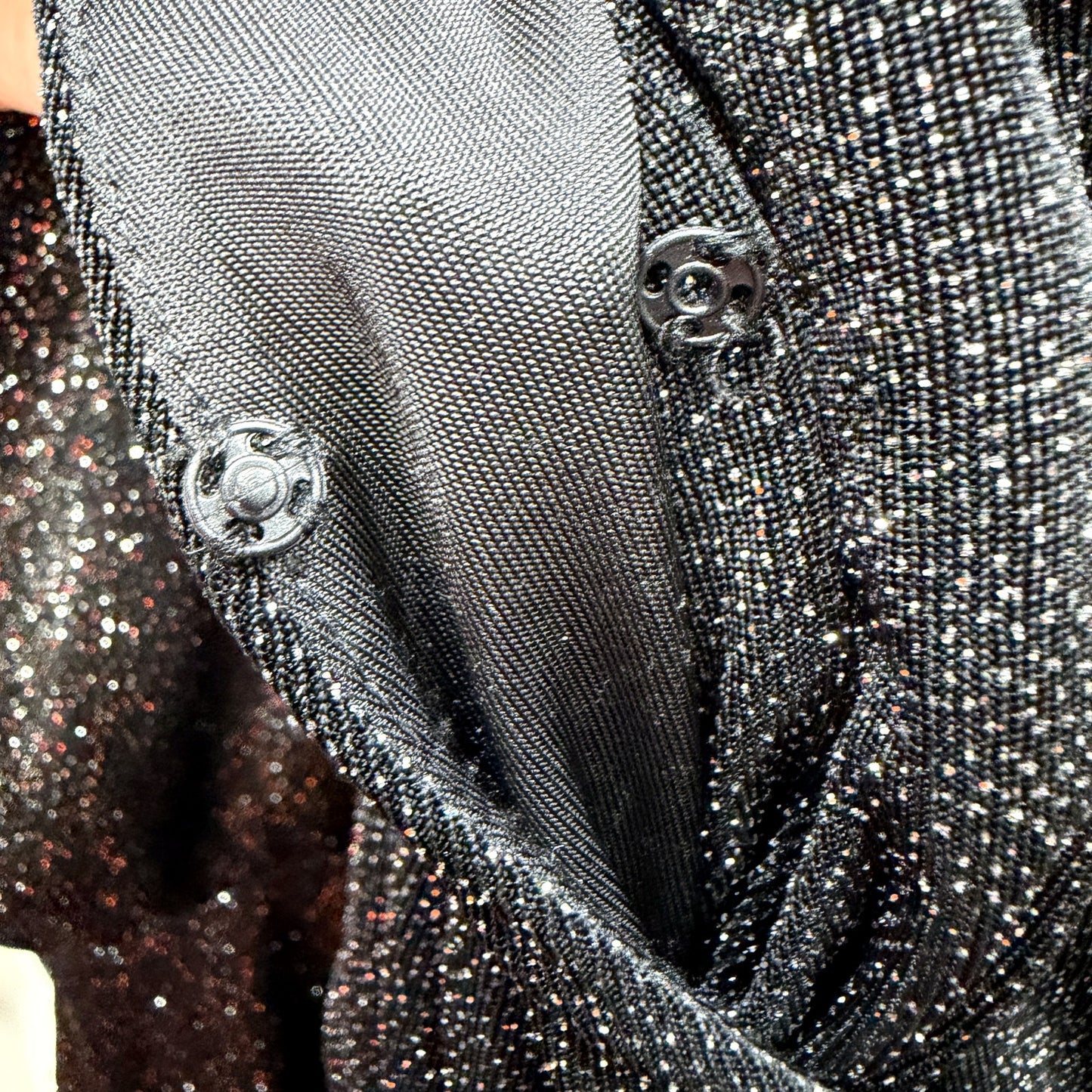 Forever New Womens Sparkly Black Cocktail Dress, Size 8