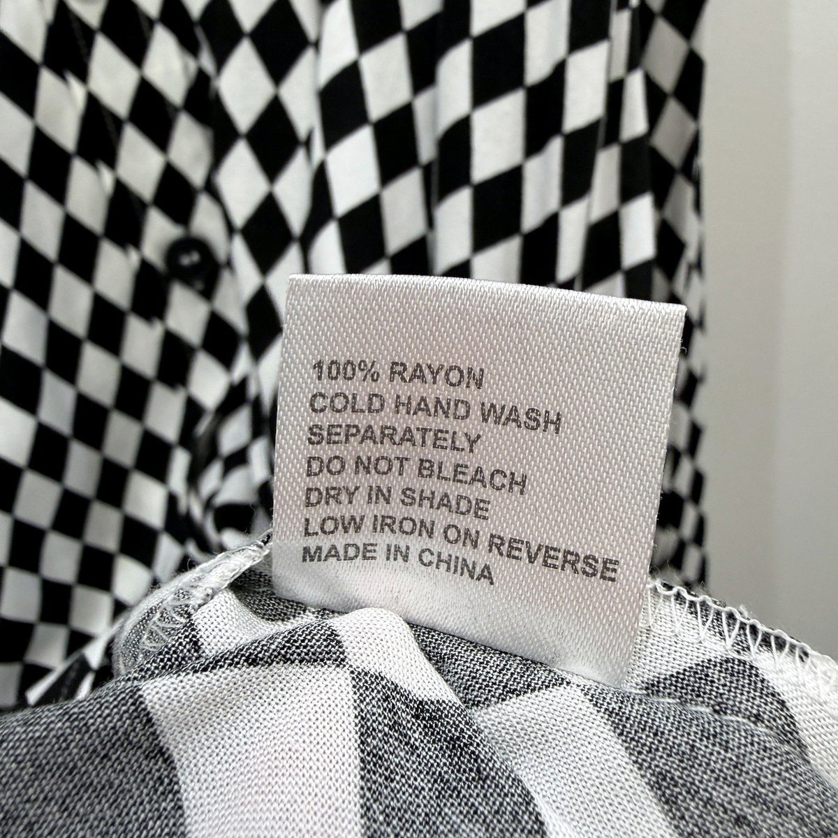 Haven Womens Checkered Houndstooth Button Front Dress Black and White Size NEW