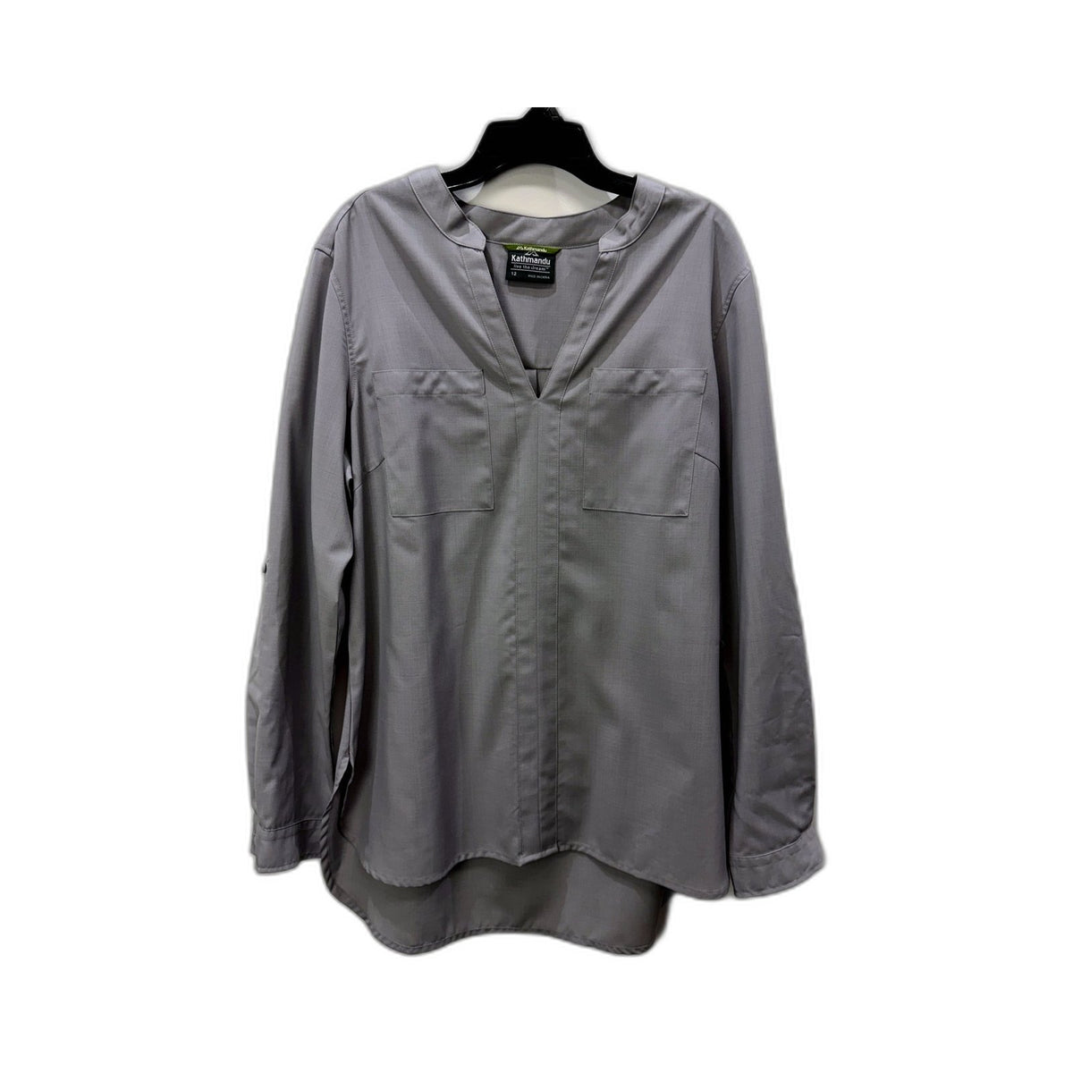 Kathmandu Womens Merino Wool Pullover Shirt GraSize 12