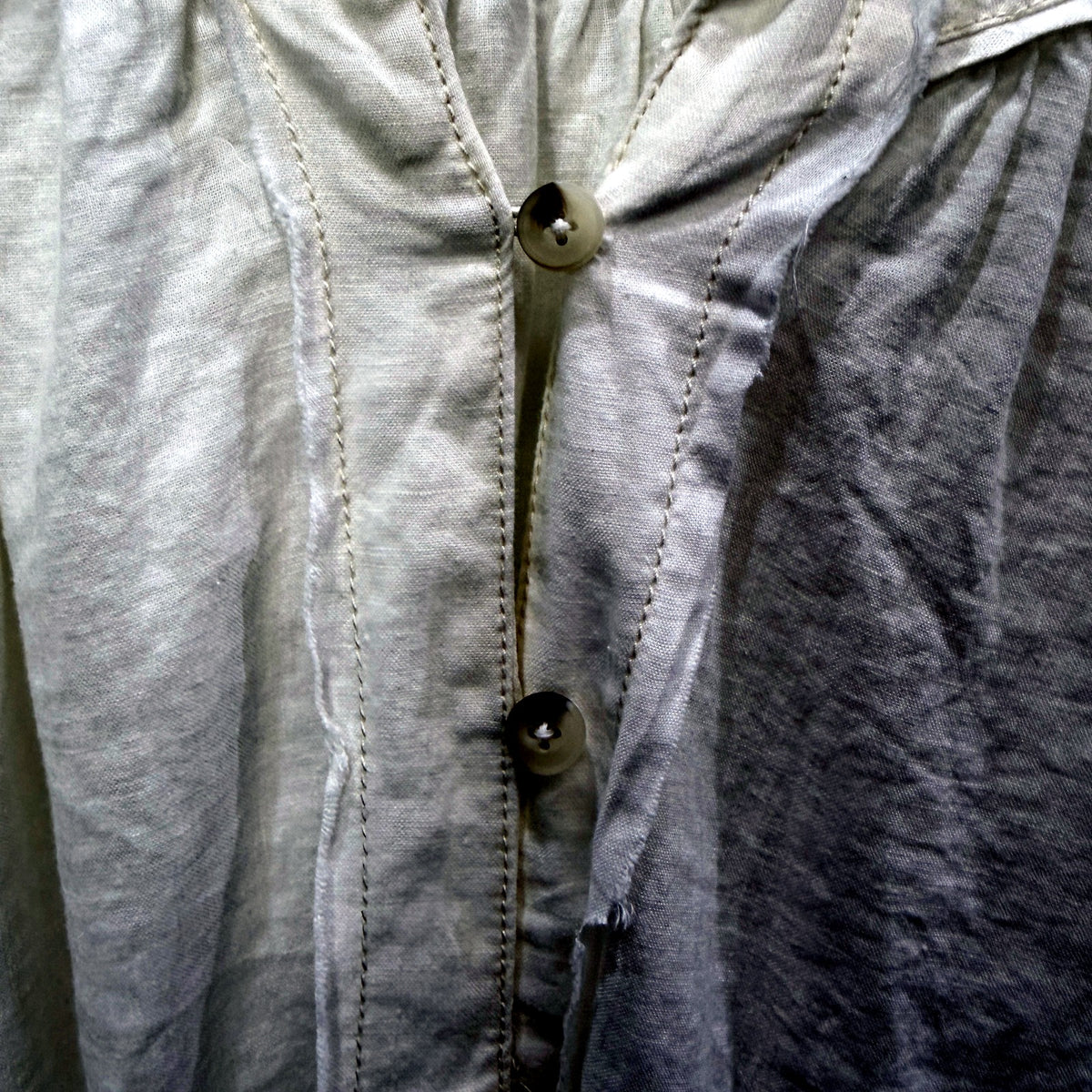We Are Free Womens Button-Down Shirt Relaxed Fit Linen Viscose White Size XS