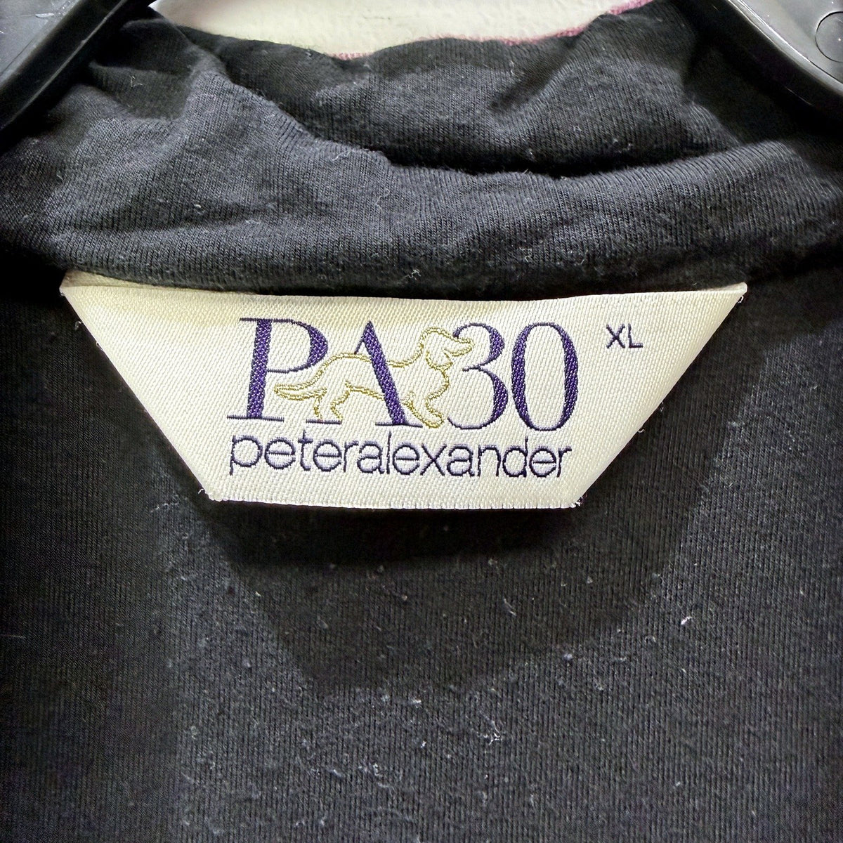 Peter Alexander Womens Long Sleeve Black Pajama Top XL Size