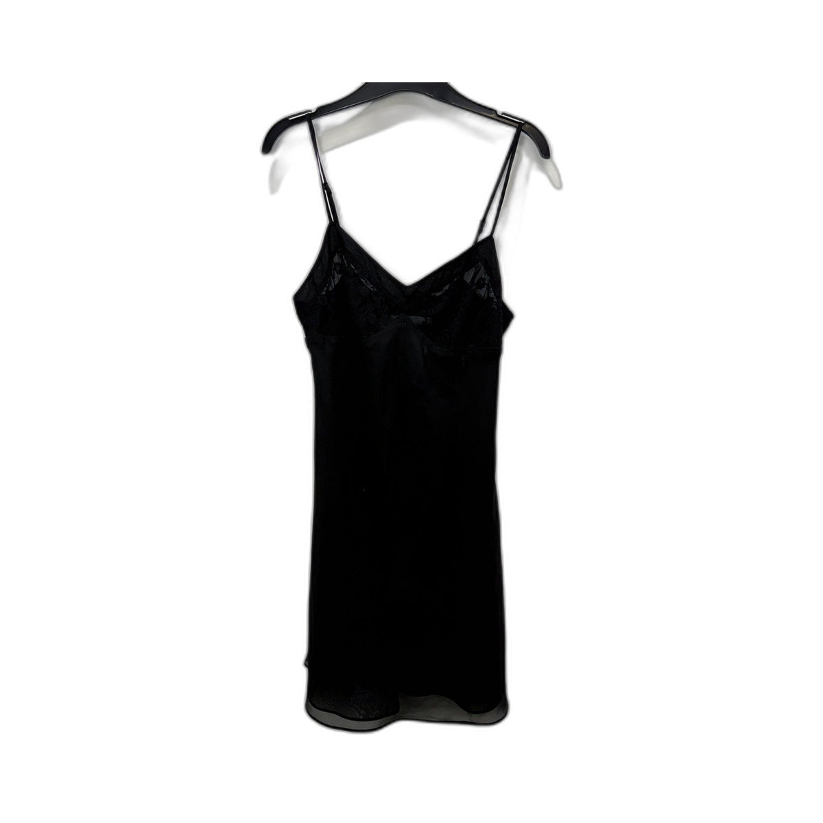 Peter Alexander Womens Spaghetti Strap Lace Trim Pajama Top Black Size S